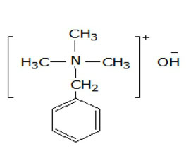 芐基三甲基氫氧化銨 ，40%（甲醇溶液）